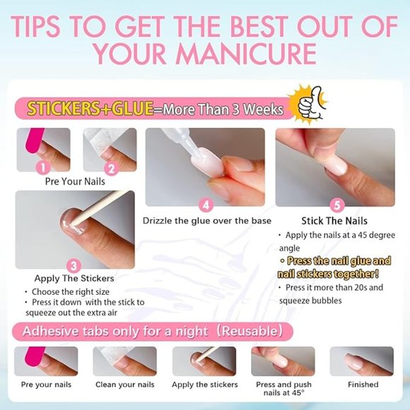 Translucent Pearl White Chrome Press on Nails - Picture 3 of 4